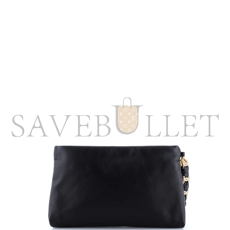 CHANEL MASTER CRYSTAL CC HANDLE WRISTLET POUCH LAMBSKIN AP4281 (24.5*16*2.5cm)